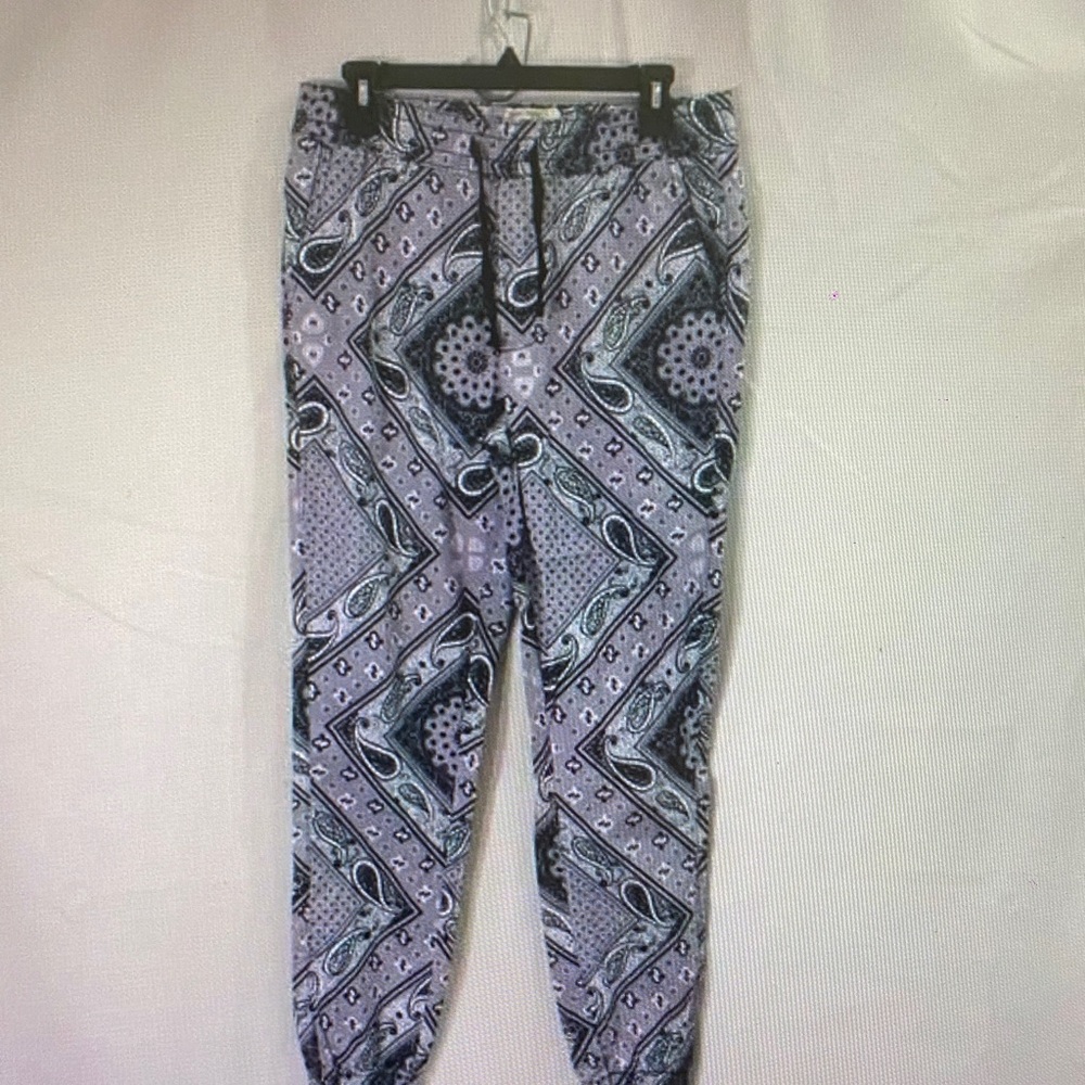 Fresh Monochrome Patterned Joggers